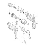 Makita 6413 10mm Rotary Drill Spare Parts