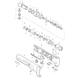 Makita 6704D Cordless 9.6v 3/8in Angle Socket Driver Spare Parts