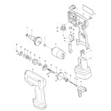 Makita 6793D Cordless 9.6v Pistol Grip Screwdriver Spare Parts