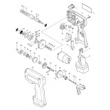 Makita 6795D Cordless 9.6v Pistol Grip Screwdriver Spare Parts 6795D