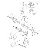 Makita 6908D Cordless 1/4'' Combi Drill Driver 9.6v Spare Parts