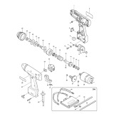 Makita 6931D Cordless Electric 1/2'' Square Socket Impact Wrench Spare Parts