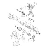 Makita 6934FD 14.4v Cordless Impact Wrench Spare Parts 6934FD