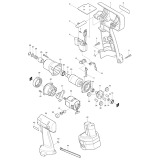 Makita 6960D Cordless Oil-impulse Driver Spare Parts