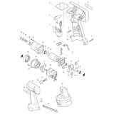 Makita 6960D Cordless Oil-impulse Driver Spare Parts 6960D