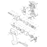 Makita 6990D 9.6v Cordless Impact Driver Spare Parts 6990D