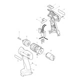 Makita 8280D Cordless 14.4v Combi Drill Spare Parts