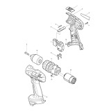 Makita 8381D Cordless14.4v Hammer Drill Driver Spare Parts