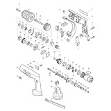 Makita 8412D 12v 10mm Cordless Percussion Driver Drill Spare Parts 8412D