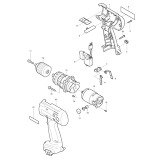 Makita 8413D Cordless 12v Percussion Drill/driver Spare Parts 8413D