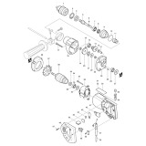 Makita 8419B 13mm Rotary Percussion Spare Parts 8419B