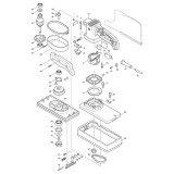 Makita 9045N Corded Orbital Sander 110v & 240v Spare Parts 9045N