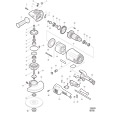 Makita 9079S Corded Angle Grinder 110v & 240v Spare Parts