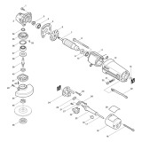 Makita 9505BH Corded Angle Grinder 110v & 240v Spare Parts