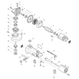 Makita 9523NB Corded 115mm (4.5'') Angle Grinder 110v & 240v Spare Parts 9523NB