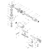 Makita 9526PB Corded Angle Grinder 110v & 240v Spare Parts
