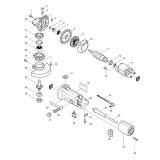 Makita 9528NB Corded (5'') Angle Grinder 110v & 240v Spare Parts 9528NB