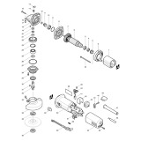 Makita 9556NB Corded 100mm (4'') Angle Grinder 110v & 240v Spare Parts