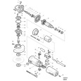 Makita 9564H 115mm High Power Angle Grinder Spare Parts