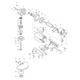 Makita 9607B Corded 7'' Angle Grinder 110v & 240v Spare Parts