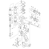 Makita AG125 75mm - 125mm Pneumatic Nail Driver Spare Parts