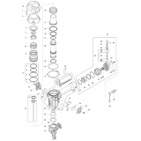 Makita AN635H High Pressure 2-1/2'' Sliding Coil Nailer Spare Parts AN635H