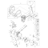 Makita AN635H High Pressure 2-1/2'' Sliding Coil Nailer Spare Parts AN635H