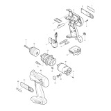 Makita BDF460 Cordless 24v 1/2'' Rotary Drill Spare Parts BDF460