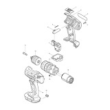 Makita BHP343 14.4v Cordless Li-ion Combi Drill Spare Parts