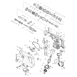 Makita BHR200 24v Cordless Sds+ Rotary Hammer Spare Parts BHR200