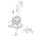 Makita BHX2501 4-stroke Petrol Blower 24.5cc 4 Stroke Spare Parts BHX2501