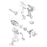 Makita BTP140 18v Li-ion 4 Function Combi Drill Spare Parts BTP140