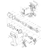Makita BTW151 Cordless 1/2'' Impact Wrench 14.4v Spare Parts