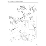 Makita CC301 10.8v Cxt Tile Cutter 85mm Spare Parts CC301