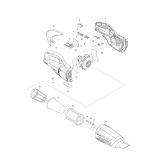 Makita CL106FDZ 10.8v Vacuum Cleaner Spare Parts