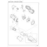 Makita CL108FDZ Cordless Vacuum Cleaner Spare Parts CL108FDZ