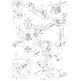 Makita CS246 25.4cc String Trimmer Spare Parts CS246