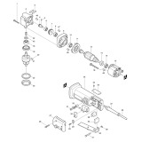 Makita DA3000R 10mm Rotary Angle Drill Spare Parts