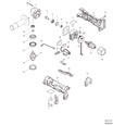 Makita DDA350 18v Li-ion Right Angle Drill Spare Parts DDA350