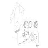 Makita DFJ201 Battery Container For Heated Jacket Spare Parts