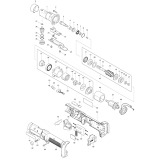 Makita DFL122 14.4v Li-ion Angle Screwdriver/ Drill Spare Parts