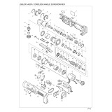 Makita DFL402 Small Cordless Angle Impact Wrench Spare Parts DFL402