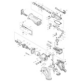 Makita DJR181 Cordless Reciprocating Saw Spare Parts DJR181