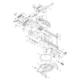 Makita DLS714 Cordless 190mm Brushless Compound Slide Mitre Saw Spare Parts DLS714