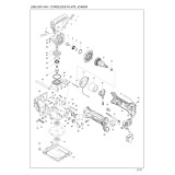 Makita DPJ140 14.4 Volt Cordless Biscuit Jointer Spare Parts