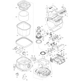 Makita DVC861L 18v/36v Twin Lxt Vacuum Cleaner Spare Parts DVC861L