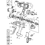 Elu SBA51K Type 2 Cordless Drill Spare Parts