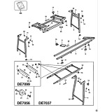 DeWalt DE7038 Type 4 Extension Table Spare Parts