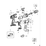 Black & Decker HP126F Type 1 Cordless Drill Spare Parts