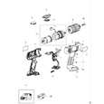 Black & Decker HP126FS Type 1 Cordless Drill Spare Parts